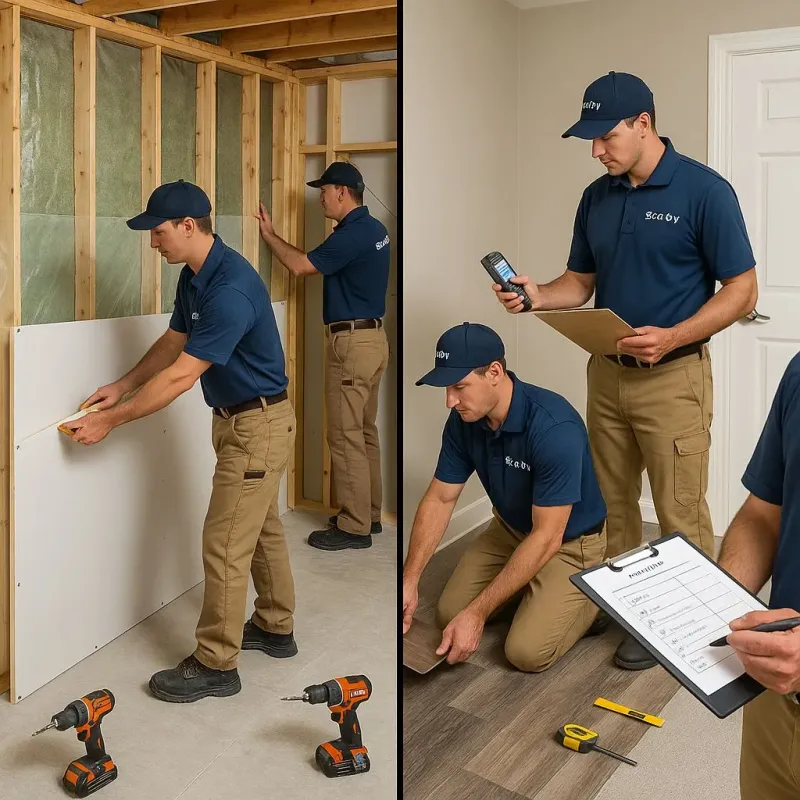 Repairs and Reconstruction process in Cross Plains, TN